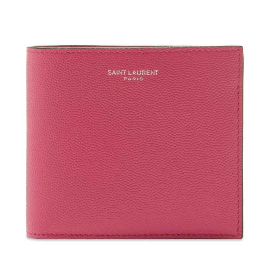 Accessories * | Saint Laurent Logo Billfold Wallet