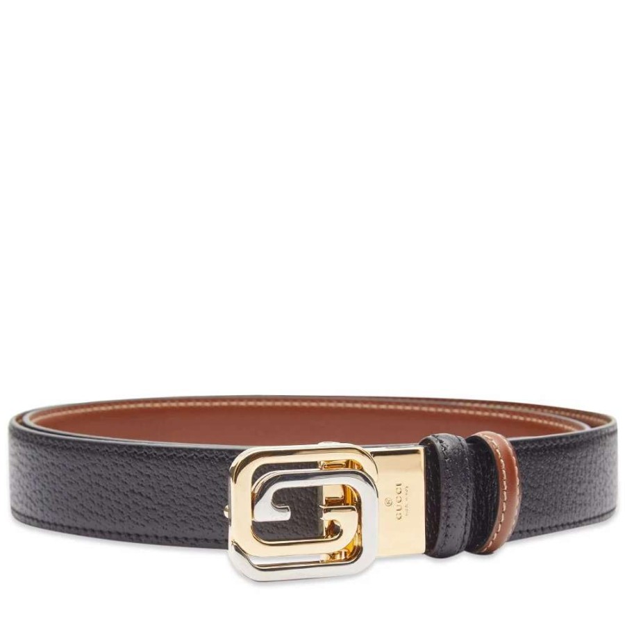 Accessories * | Gucci Interlocking Gg Buckle Belt