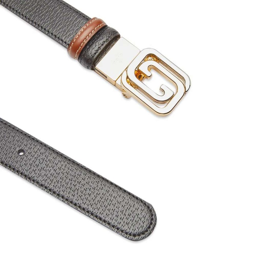 Accessories * | Gucci Interlocking Gg Buckle Belt