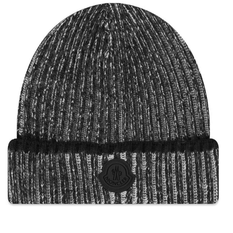 Accessories * | Moncler Cable Marl Knit Beanie