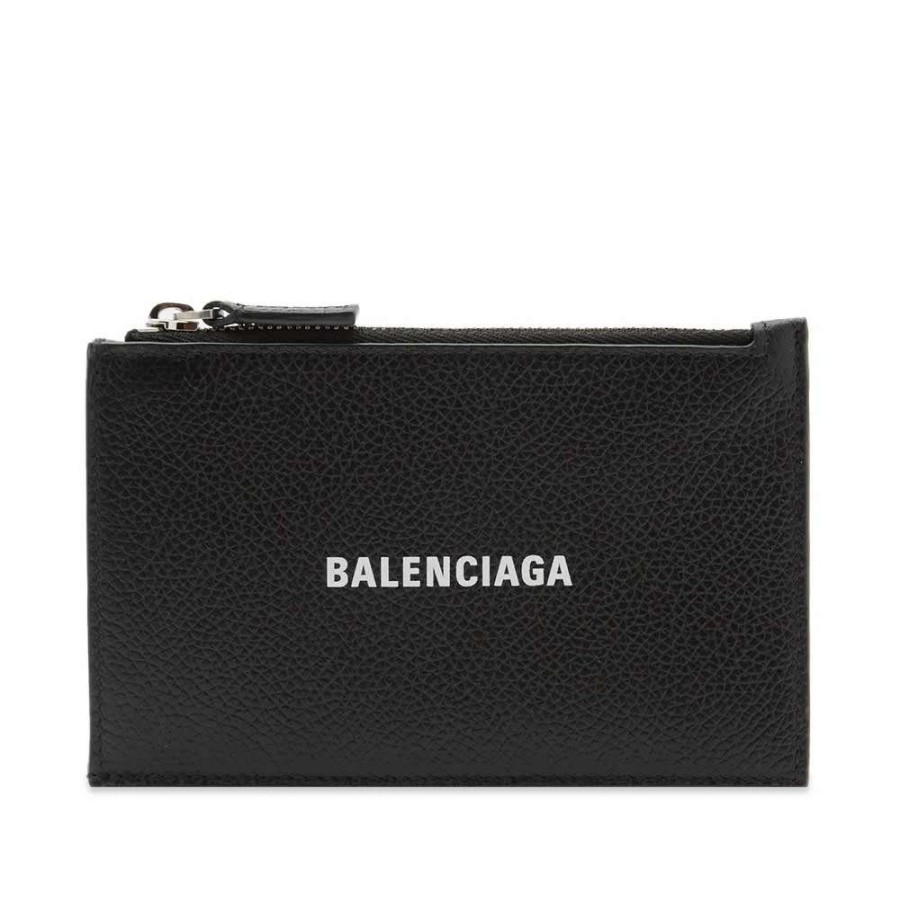 Accessories * | Balenciaga Logo Zip Cardholder