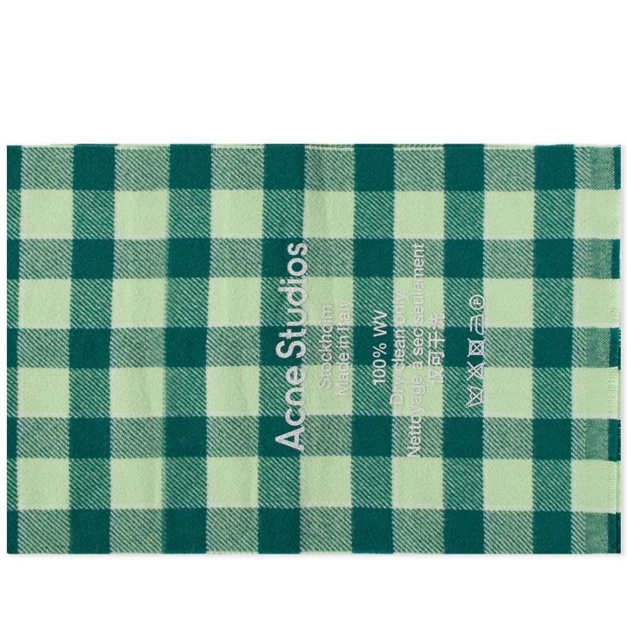 Accessories * | Acne Studios Cassiar Check Narrow New Scarf