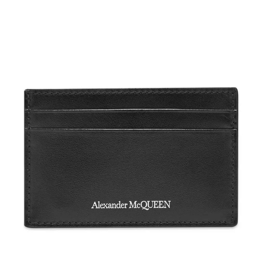 Accessories * | Alexander Mcqueen Leather Logo Card Holder