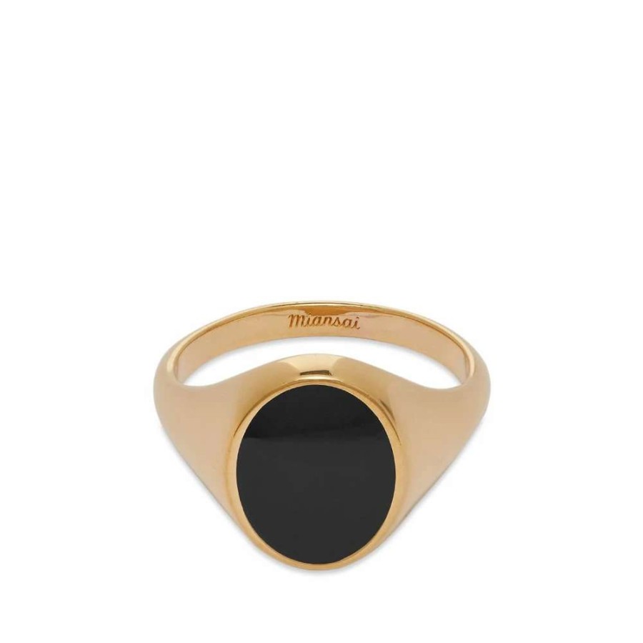 Accessories * | Miansai Heritage Ring With Enamel Top