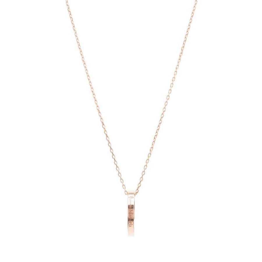 Accessories * | Maison Margiela Logo Ring Necklace