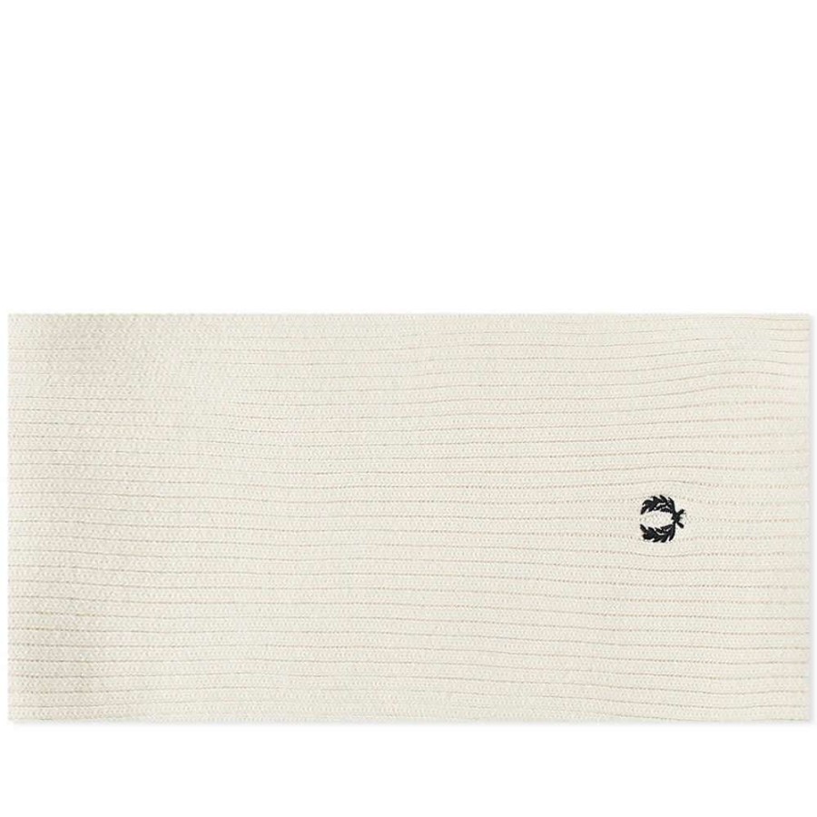 Accessories * | Fred Perry Authentic Fred Perry Ribbed Scarf