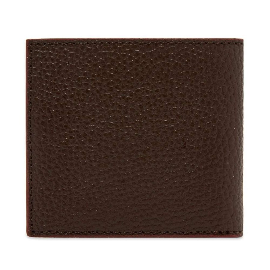 Accessories * | Barbour Grain Leather Billfold Wallet