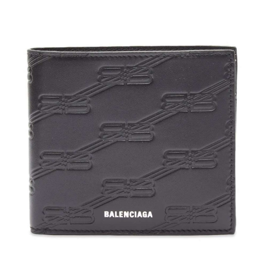 Accessories * | Balenciaga Bb Logo Billfold Wallet