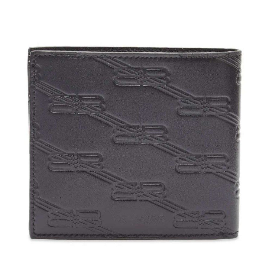 Accessories * | Balenciaga Bb Logo Billfold Wallet