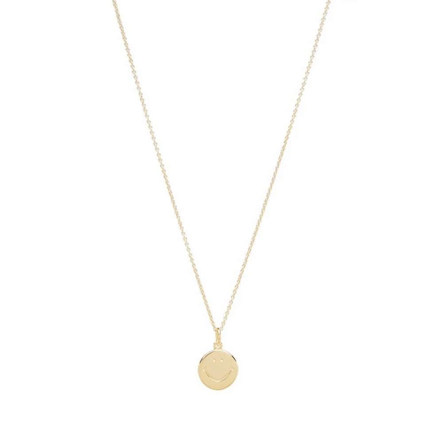 Accessories * | Needles Smiley Gold Plated Pendant