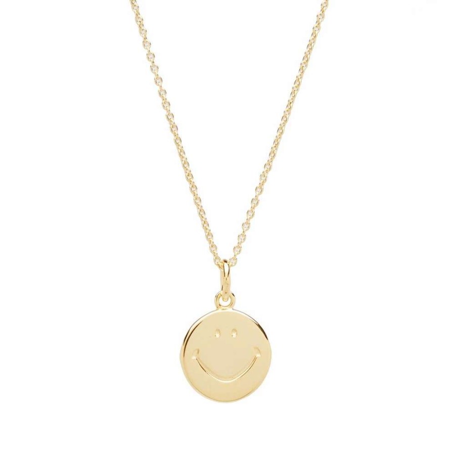 Accessories * | Needles Smiley Gold Plated Pendant