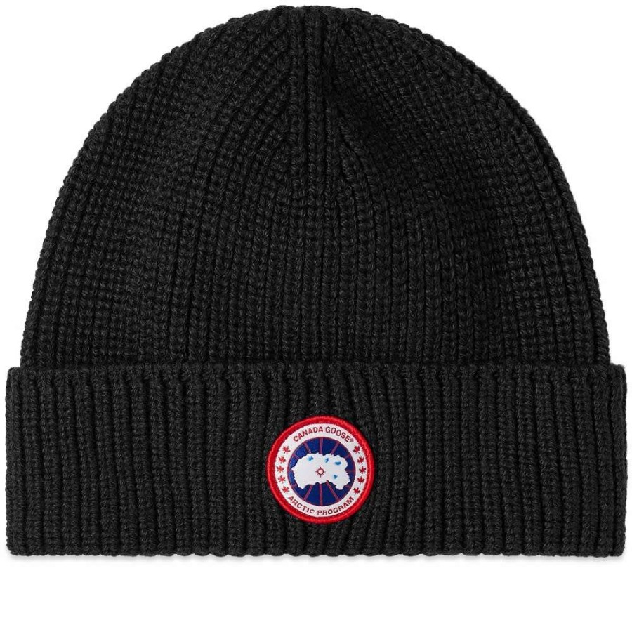 Accessories * | Canada Goose Arctic Disc Rib Toque Beanie