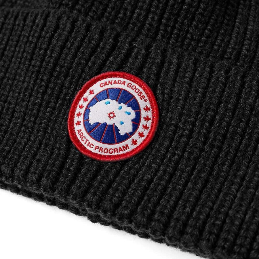 Accessories * | Canada Goose Arctic Disc Rib Toque Beanie