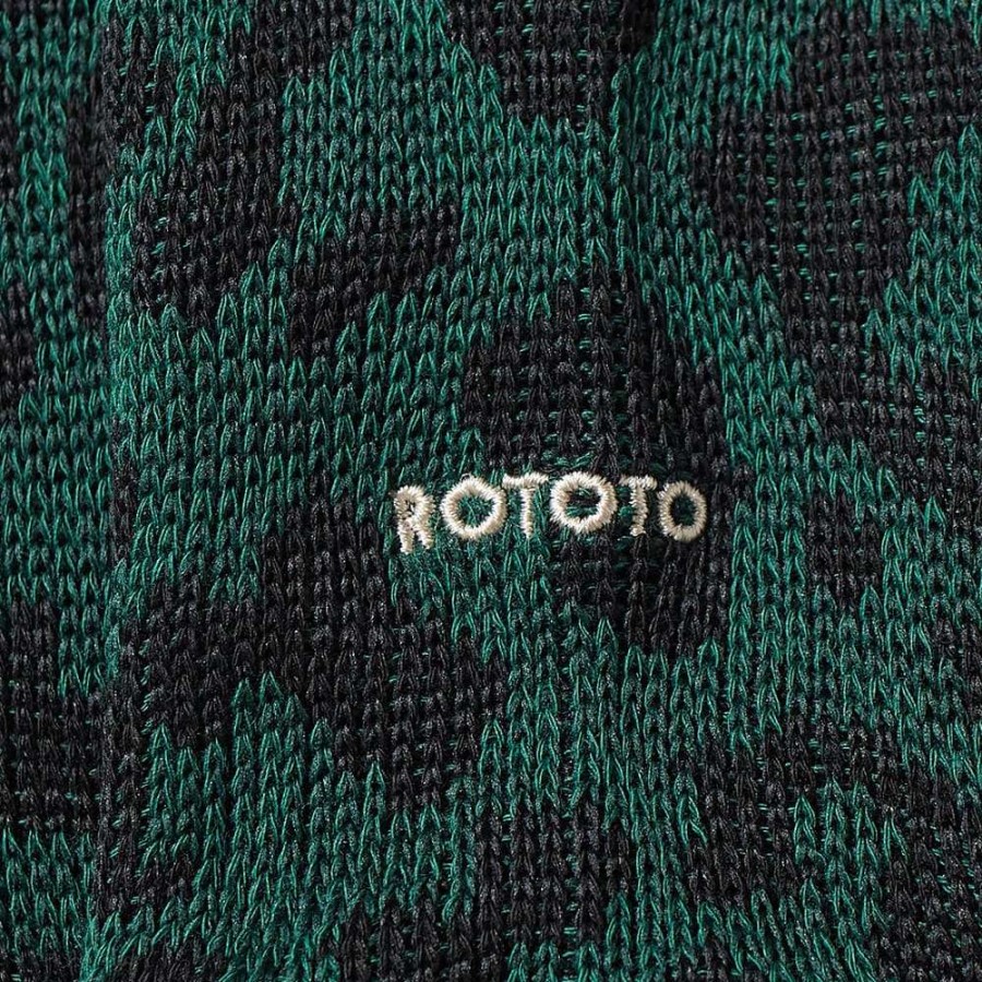 Accessories * | Rototo Pile Leopard Crew Sock