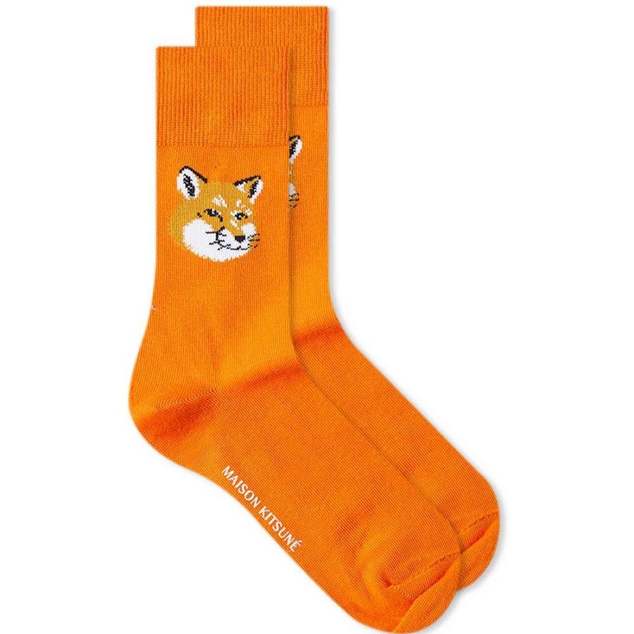 Accessories * | Maison Kitsune Fox Head Socks