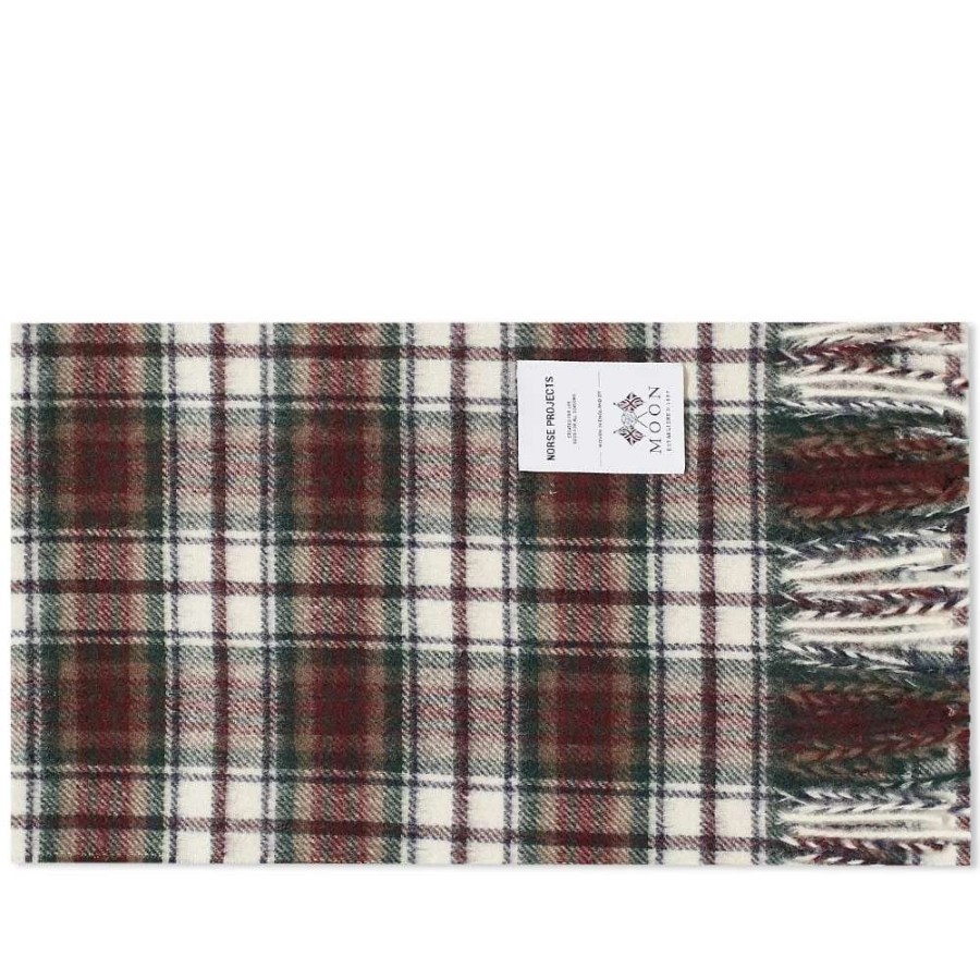 Accessories * | Norse Projects Moon Checked Lambswool Scarf