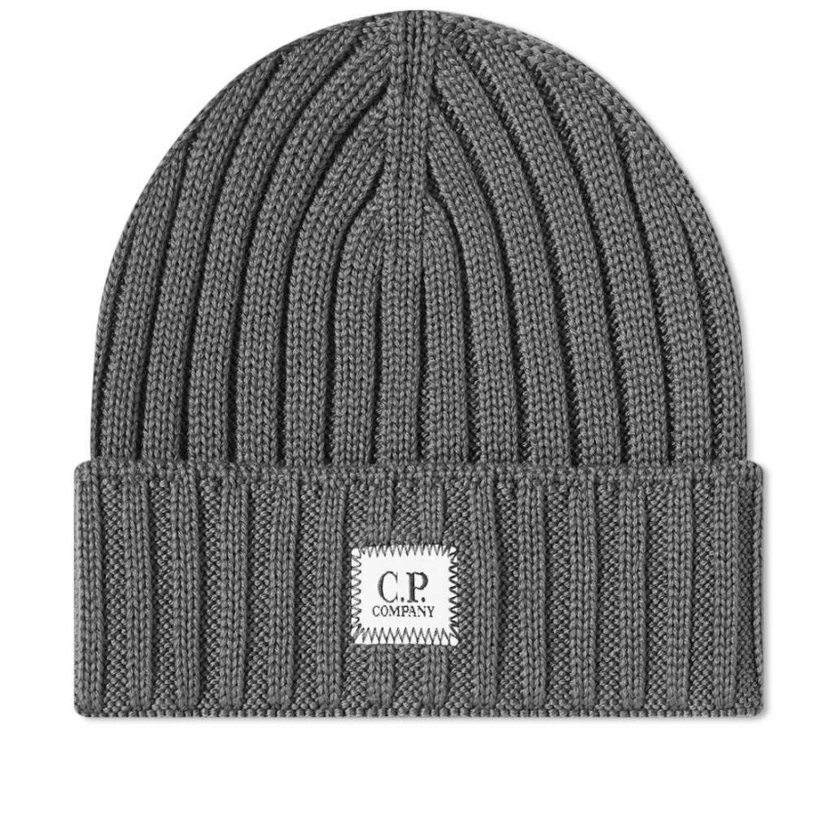 Accessories * | C.P. Company Patch Logo Beanie