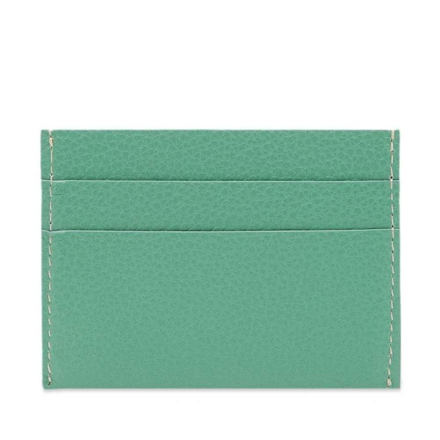 Accessories * | Sporty & Rich Grained Leather Card Holder