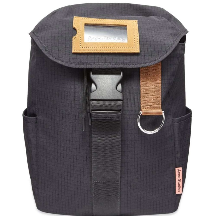 Accessories * | Acne Studios Post Ripstop Suede Backpack