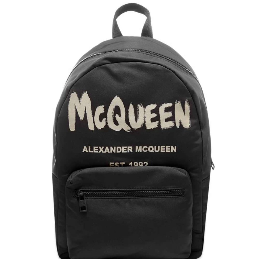 Accessories * | Alexander Mcqueen Graffiti Logo Backpack