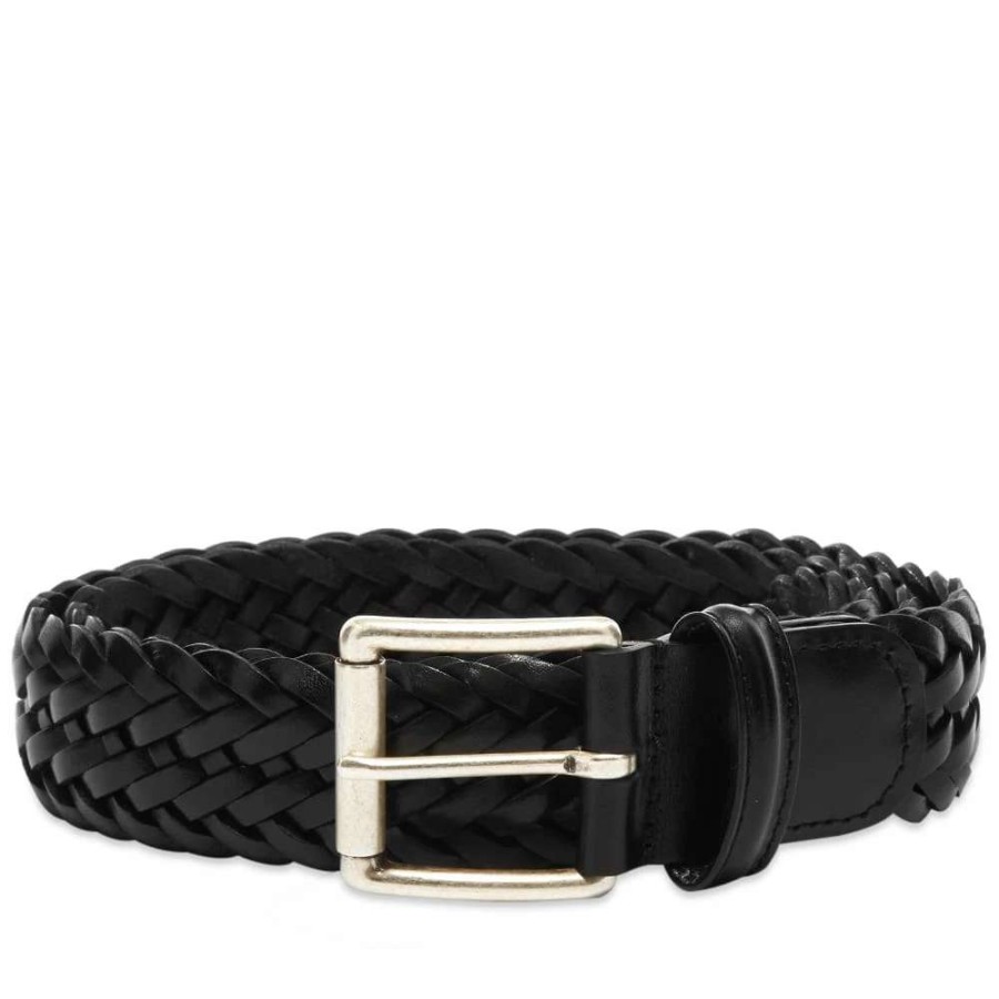 Accessories * | Andersons Anderson'S Woven Leather Belt