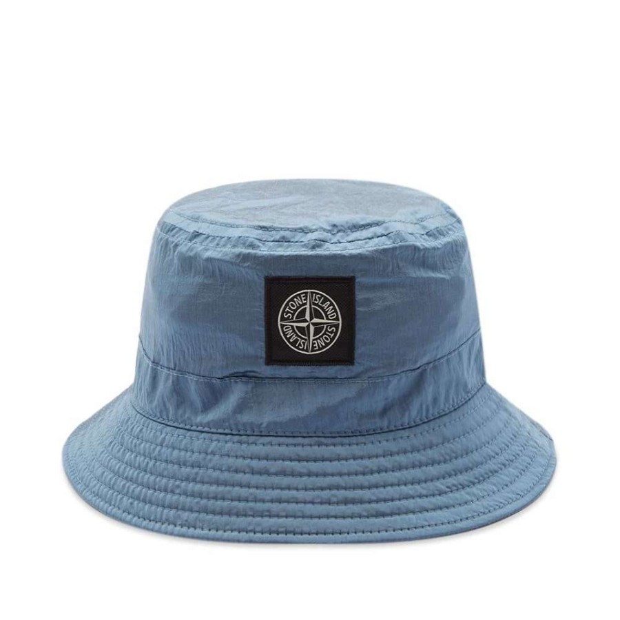 Accessories * | Stone Island Junior Nylon Metal Bucket Hat