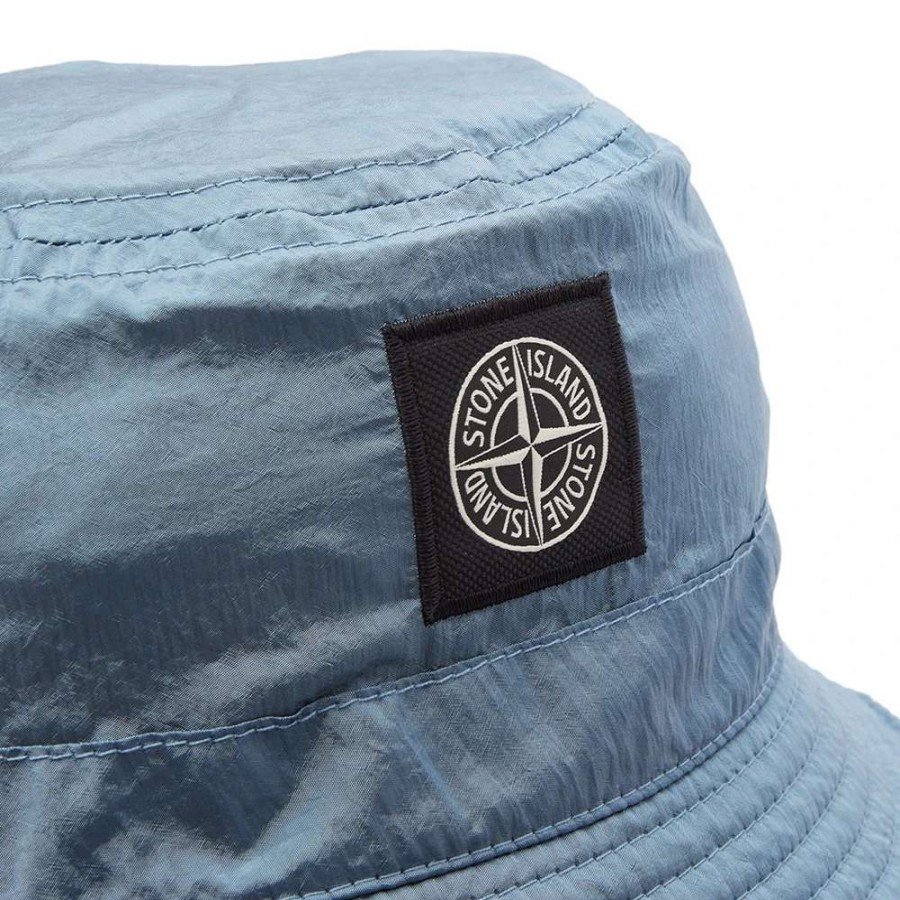 Accessories * | Stone Island Junior Nylon Metal Bucket Hat