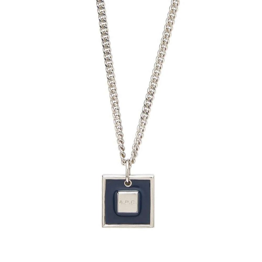 Accessories * | A.P.C. A Plaque Necklace