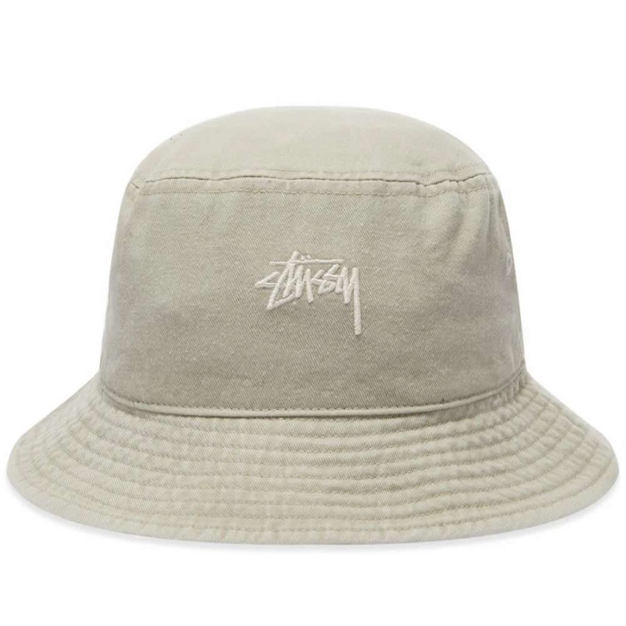 Accessories * | Stussy Washed Stock Bucket Hat