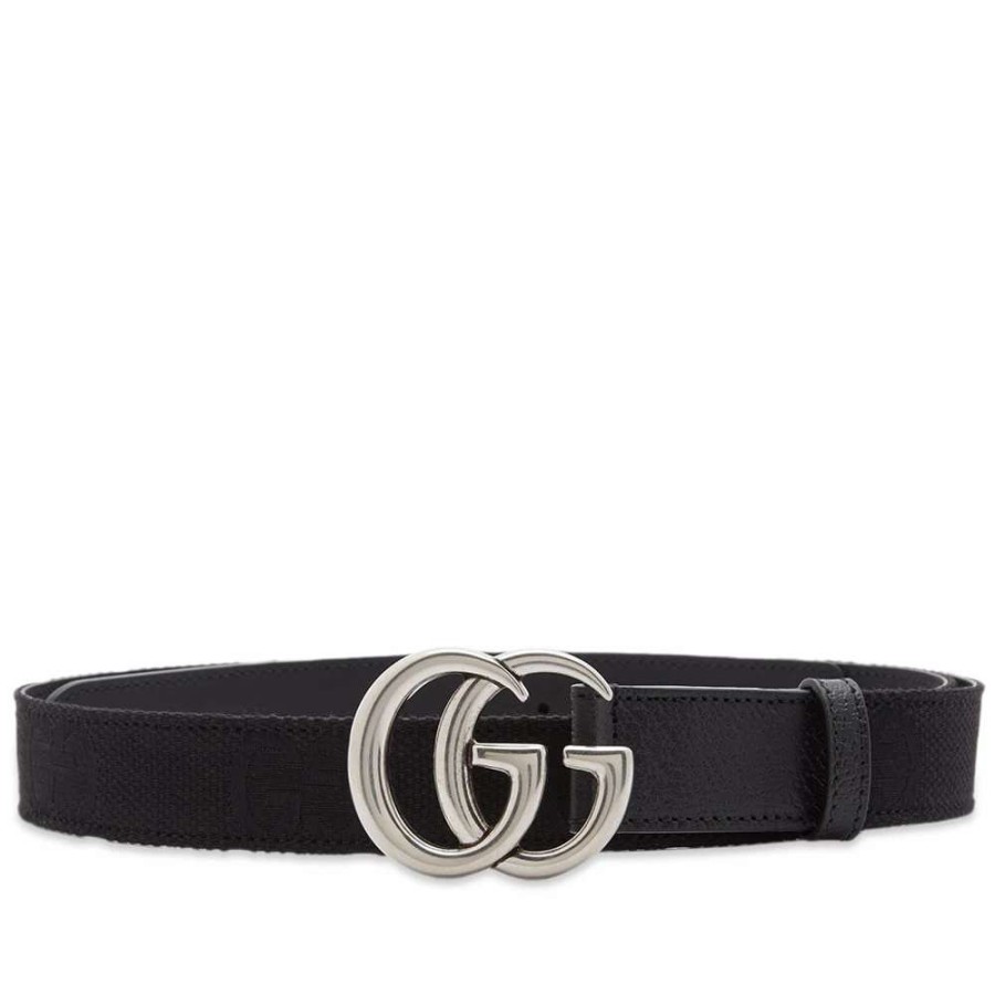 Accessories * | Gucci Medium Gg Leather Belt