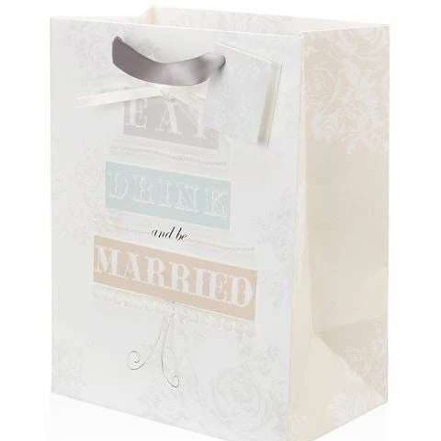 Gift Wrapping & Cards * | Meri-Meri Eat Drink And Be Married Gift Bag