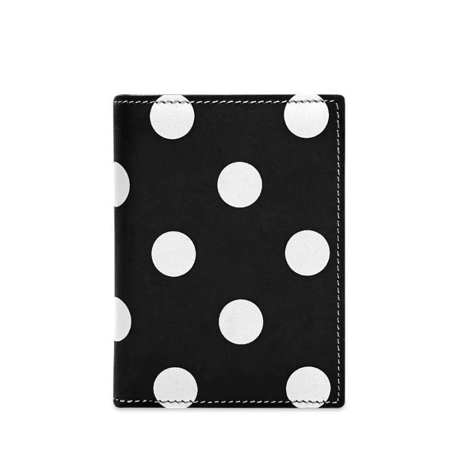 Accessories * | Comme Des Garcons Wallet Comme Des Garcons Sa0641Pd Dots Printed Leather Bifold