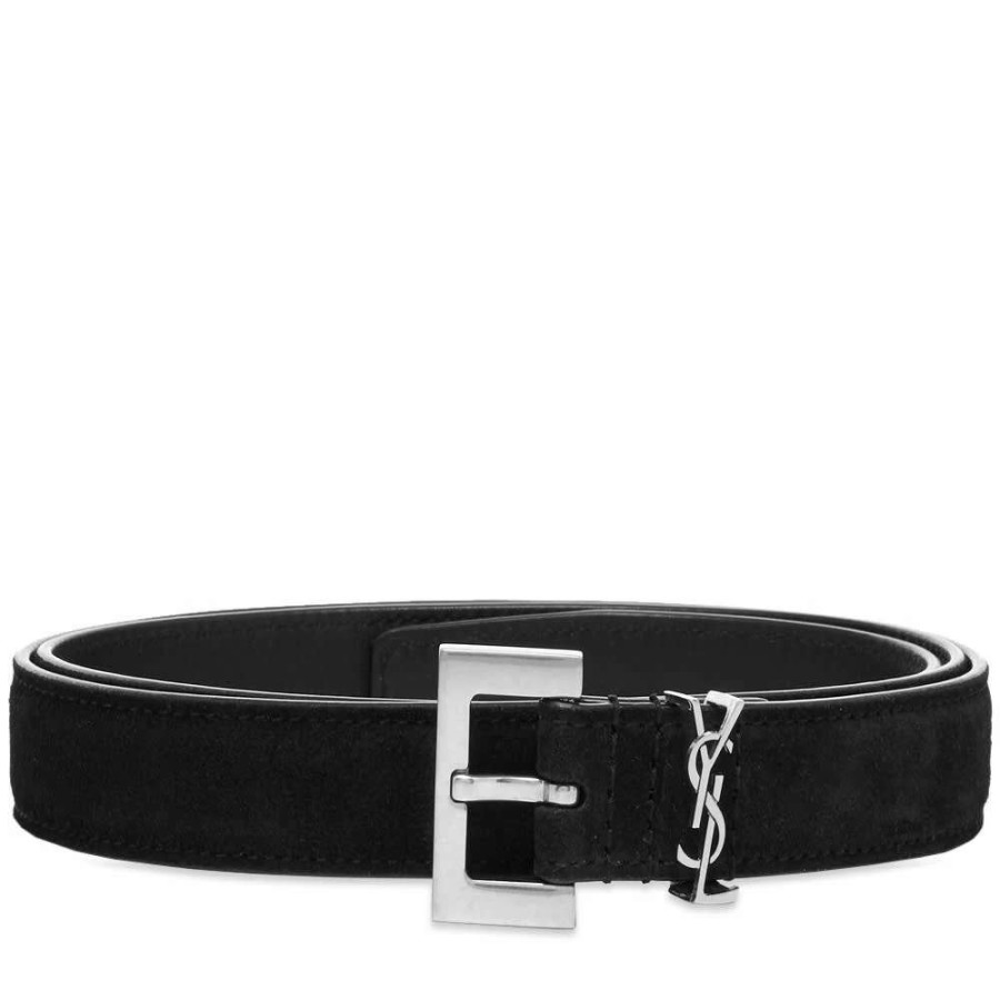 Accessories * | Saint Laurent Ysl Metal Logo Belt