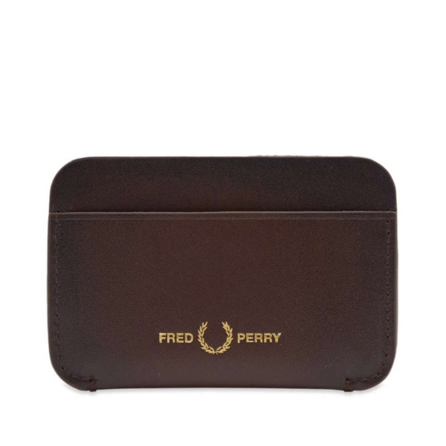 Accessories * | Fred Perry Burnished Leather Cardholder