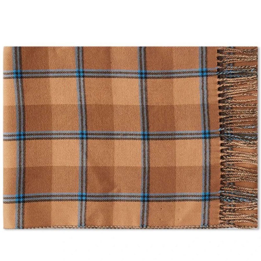 Accessories * | Gucci Checked Wool Gg Scarf