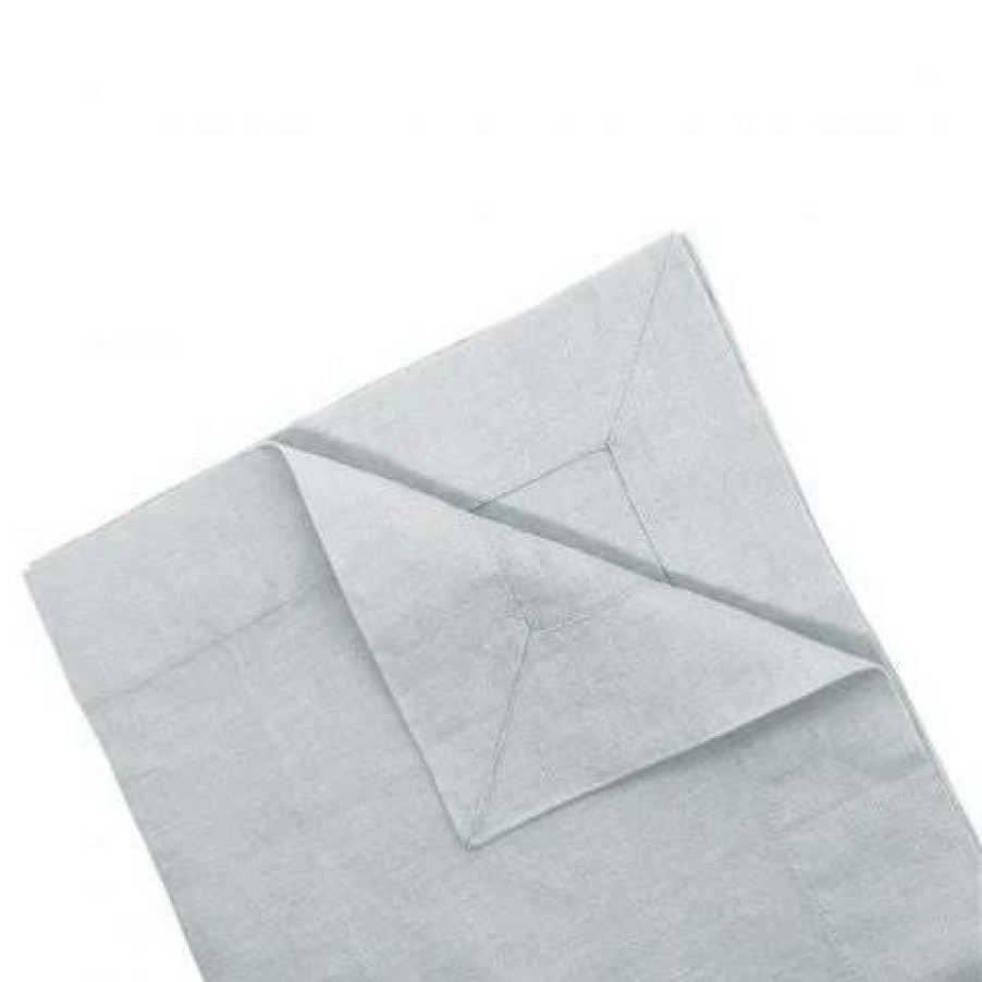 Table Accessories * | French Signature Linen Napkin 50X50Cm Blue Grey