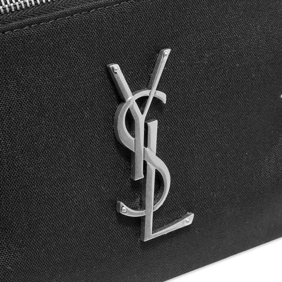 Accessories * | Saint Laurent Logo Canvas Waist Bag