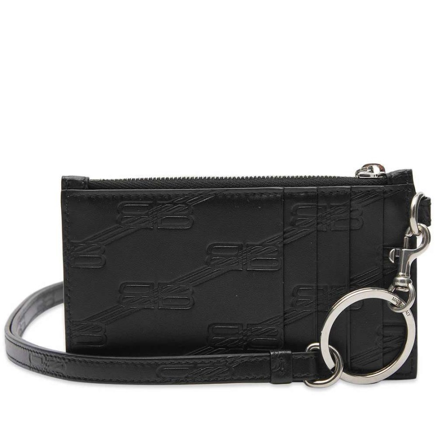 Accessories * | Balenciaga Bb Logo Card Holder On Chain