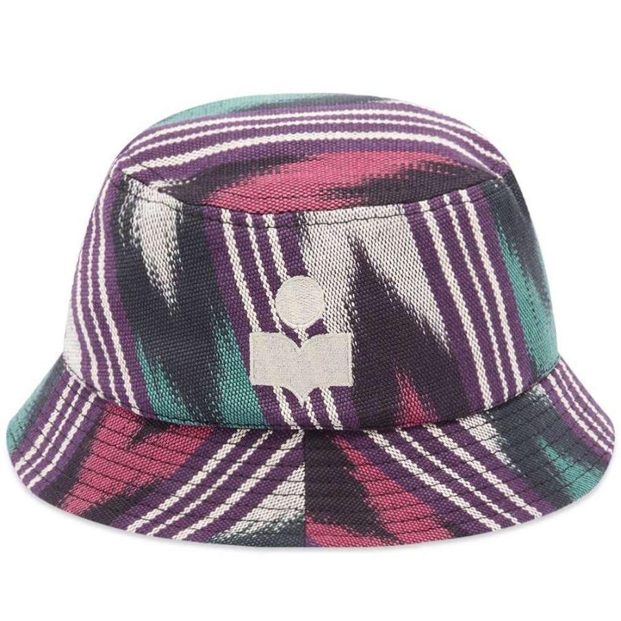 Accessories * | Isabel Marant Haleyh Ikat Bucket Hat