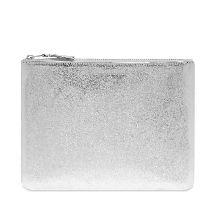 Accessories * | Comme Des Garcons Wallet Comme Des Garcons Sa5100G Silver Wallet