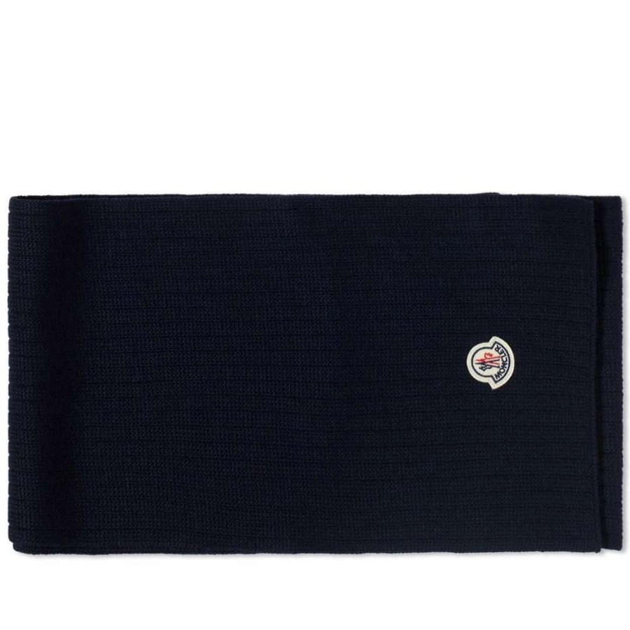 Accessories * | Moncler Logo Wool Scarf