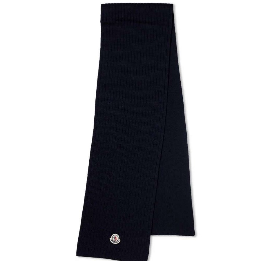 Accessories * | Moncler Logo Wool Scarf