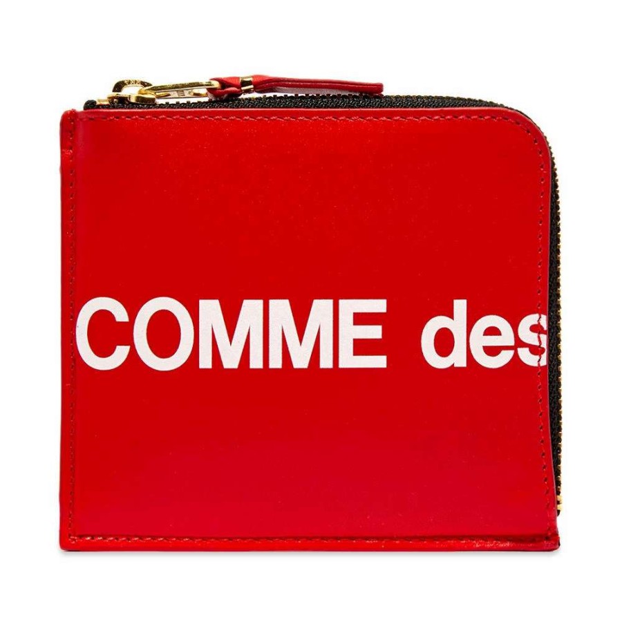 Accessories * | Comme Des Garcons Wallet Comme Des Garcons Sa3100Hl Huge Logo Wallet