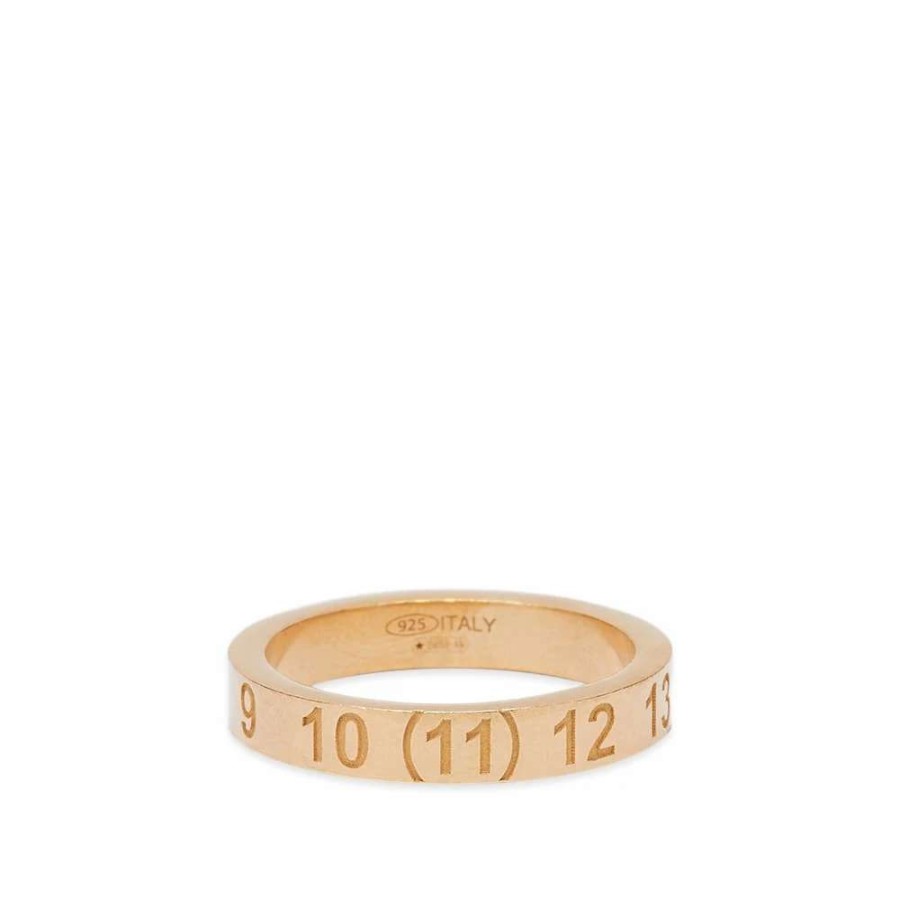 Accessories * | Maison Margiela Embossed Number Logo Band Ring