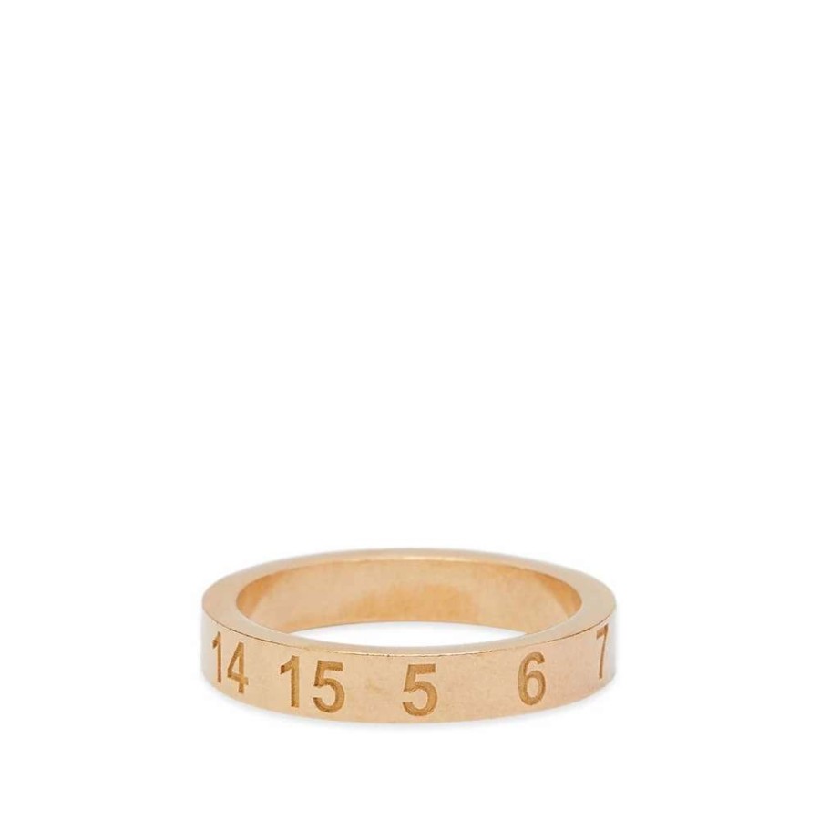 Accessories * | Maison Margiela Embossed Number Logo Band Ring