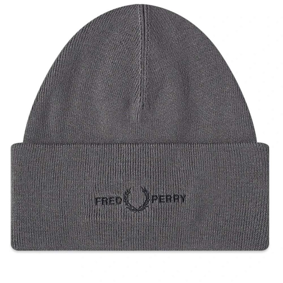 Accessories * | Fred Perry Authentic Fred Perry Graphic Beanie