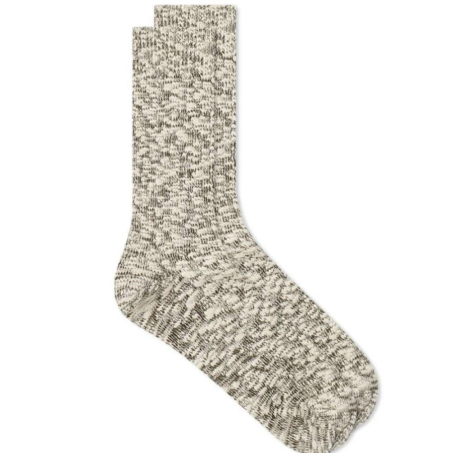 Accessories * | Anonymous Ism Lightweight Slub Crew Sock