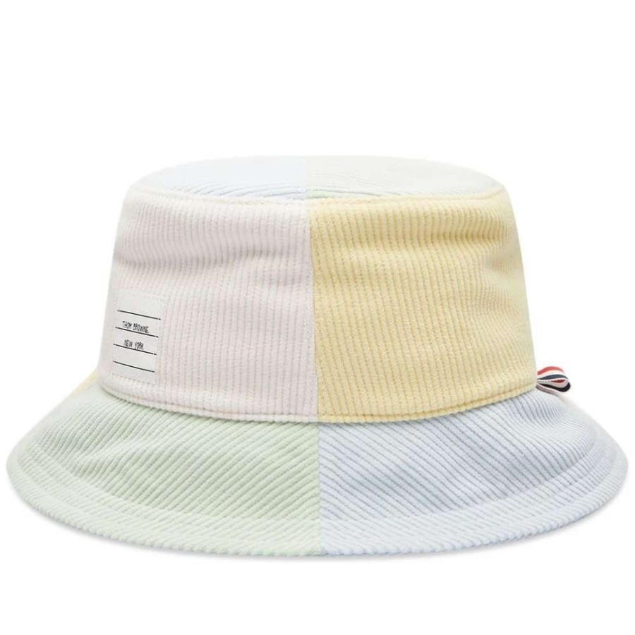 Accessories * | Thom Browne Corduroy Funmix Bucket Hat