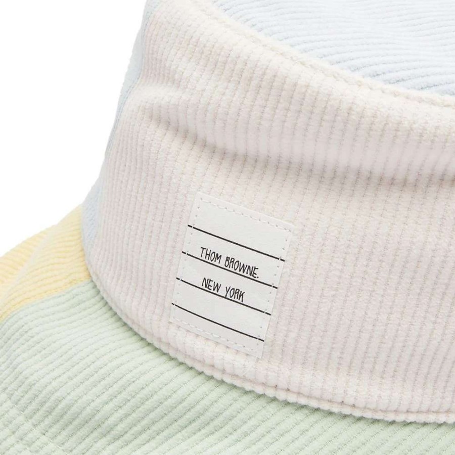 Accessories * | Thom Browne Corduroy Funmix Bucket Hat