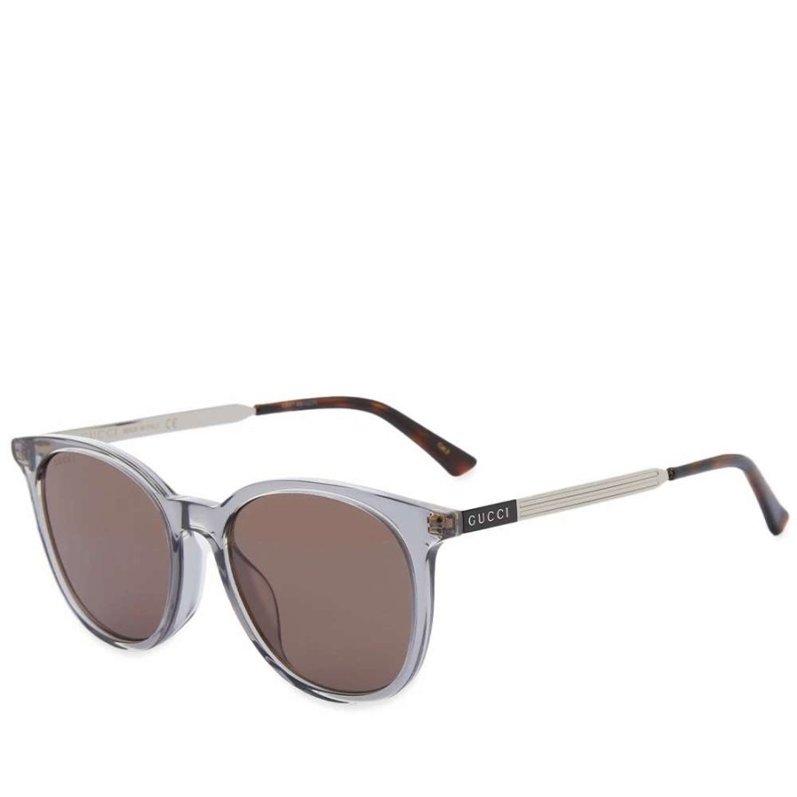 Accessories * | Gucci Eyewear Gucci Round-Frame Acetate And Metal Sunglasses